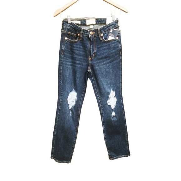 Nwt‎ Women's High-Rise Slim Straight Vintage Stretch Jeans - Picture 1 of 10